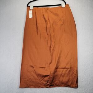 Abercrombie & Fitch Long Skirt XLP Womens Burnt Orange NWT UT Longhorns Texas